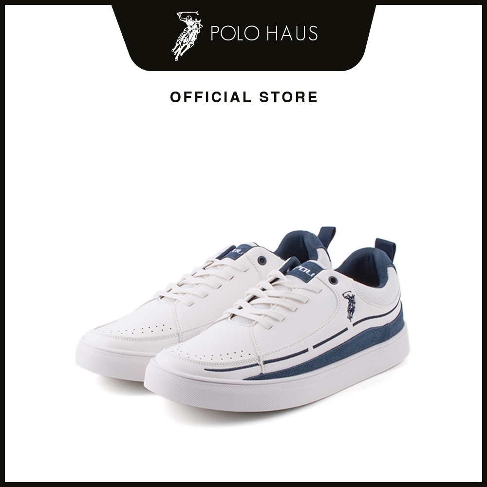 POLO Men's Rowan Sneaker Shoes-B8231-SN1-0P-WHITE