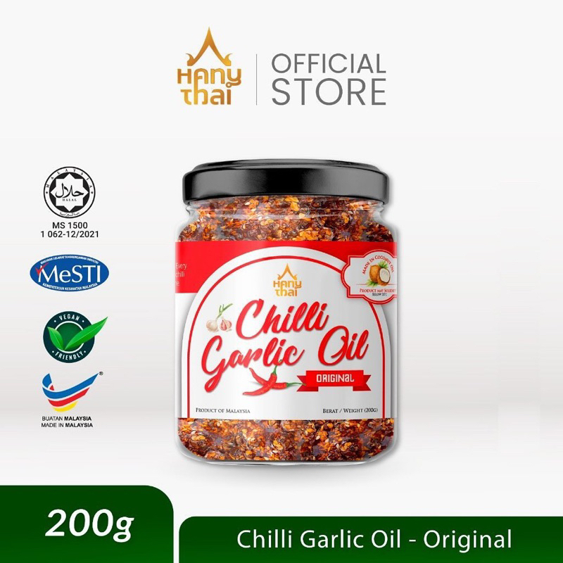 (HALAL) CHILLI GARLIC OIL HANY THAI KITCHEN