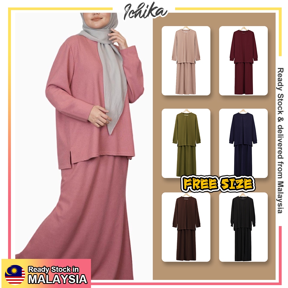 [MYSIA READY STOCK][FREE SIZE][FLORIDA Women Sweatshirt Skirt Set]