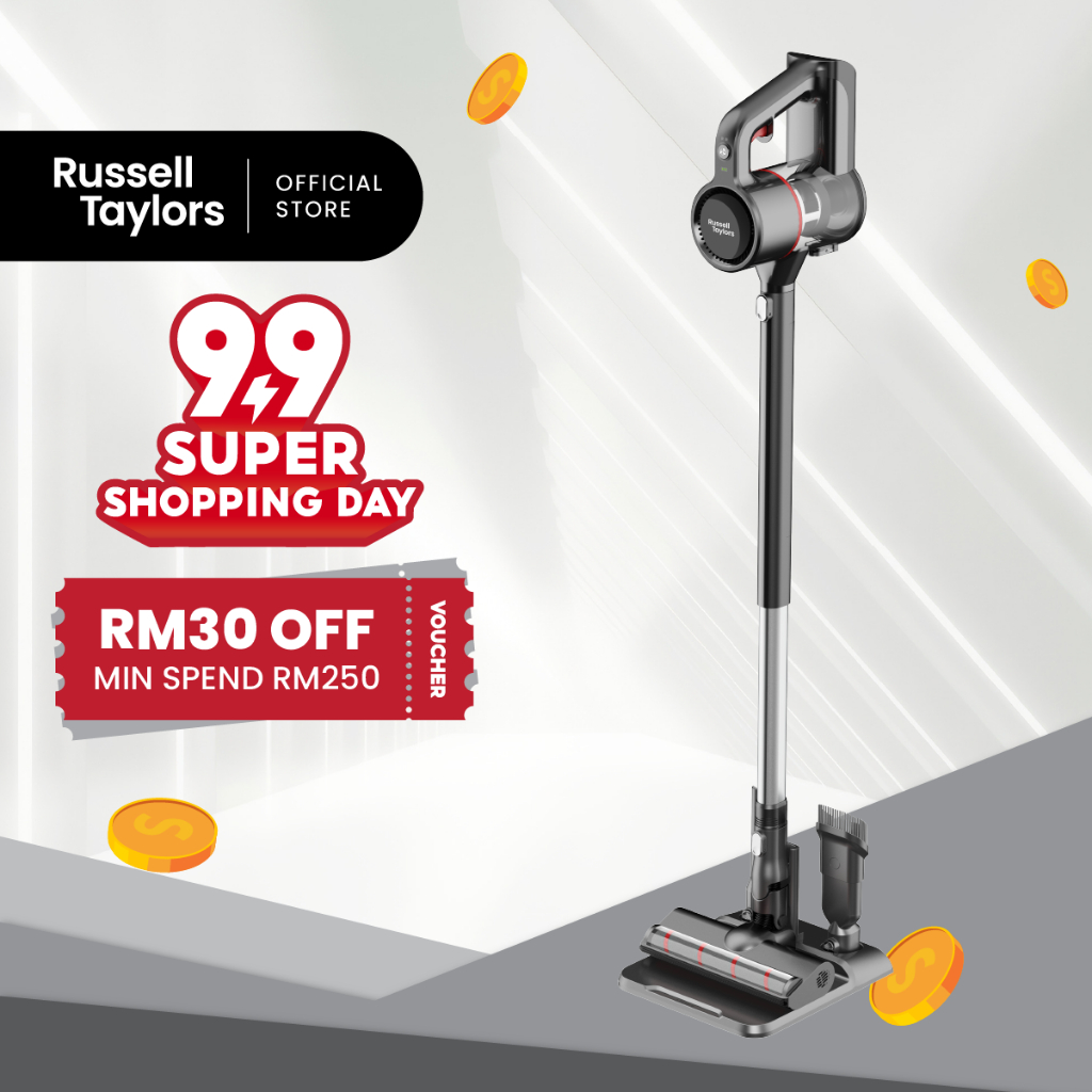 Russell Taylors Swift+ Cordless Vacuum Cleaner With Stand V3