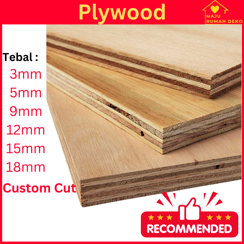 Maju Plywood Custom Cut Kayu potong DIY papan plywood Custom Made For DIY 木板条