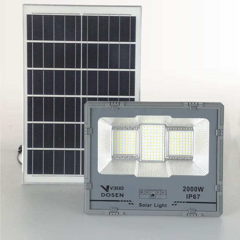 V380 PRO solar light outdoor lighting 2000W Solar Spotlight lampu solar IP67 Waterproof solar led Street light