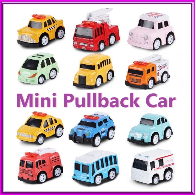 Mini Pullback Car for Kids / Anti-fall, Crash-resistant Mobilazation Lorry Car Truck / Mainan Kereta Kanak-Kanak