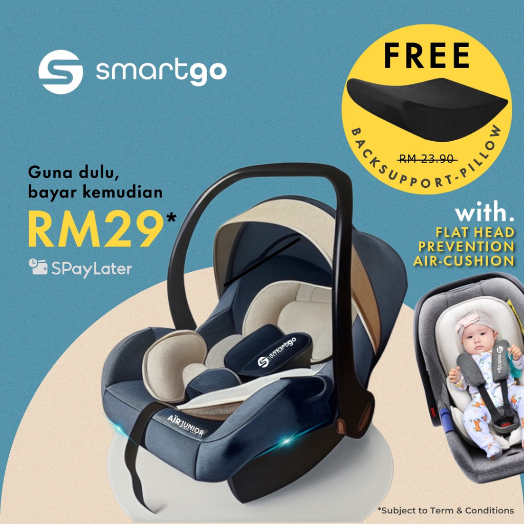 LATEST DESIGN SMARTGO PREMIUM INFANT CARRIER BABY CAR SEAT