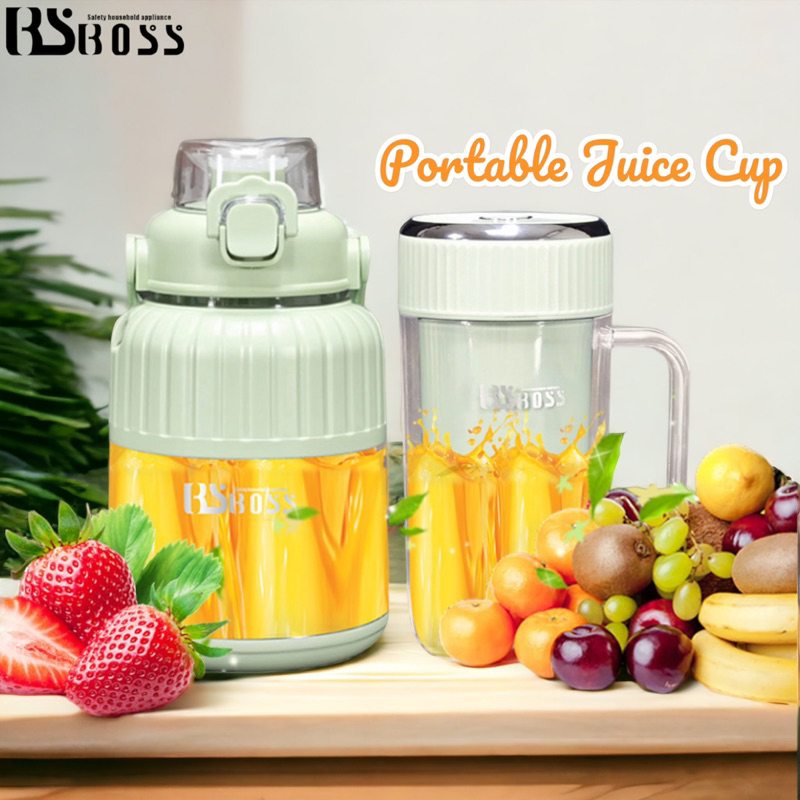 BSBOSS 4 Blades Mini Blender Juice Fruit Blender Buah Portable Blender Jus Blander Mini Portable Juice Blender 300ML/1L