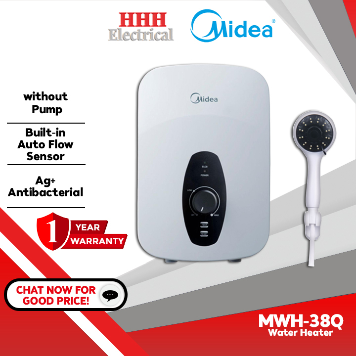 Midea Water Heater (Non-Pump) MWH-38Q WHITE I Haier EI36L1 Water Heater without PUMP EI36L1(B)