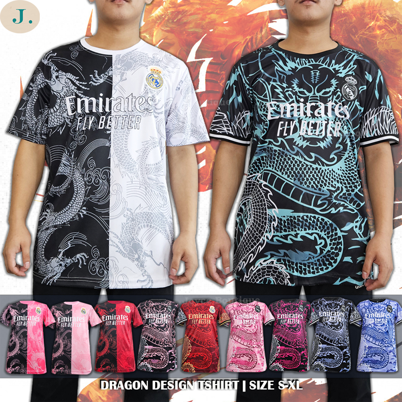 BAJU NAGA Jersey Design Printed Logo DRAGON FOOTBALL DESIGN | Size S-XL