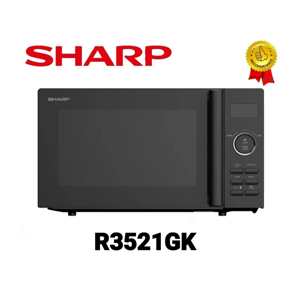 Sharp Microwave Oven R3521GK 25L / Sharp Microwave With Grill R7521GK [Free Gift Sharp 1.7L Jug Kettle]