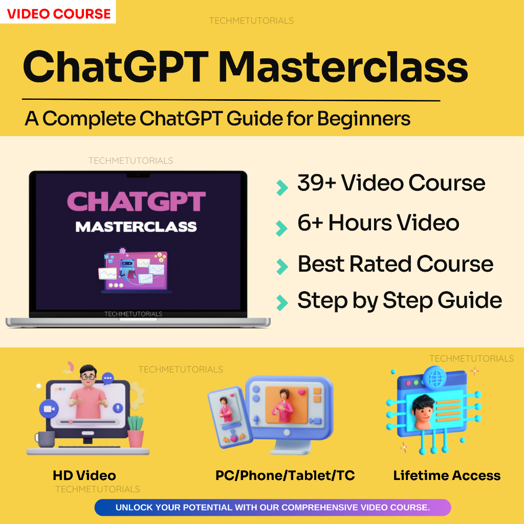 ChatGPT Masterclass: A Complete ChatGPT Guide for Beginners | ChatGpt Course ChatGpt 4 Chat Gpt ChatGpt