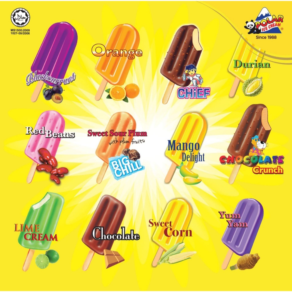 [POLAR MELAKA] Polar Stick Ice Cream x30pcs (pls contact before place order)