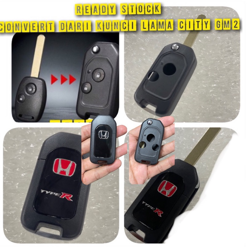 honda city gm2 key cover modify 2 button honda city gm2 type r