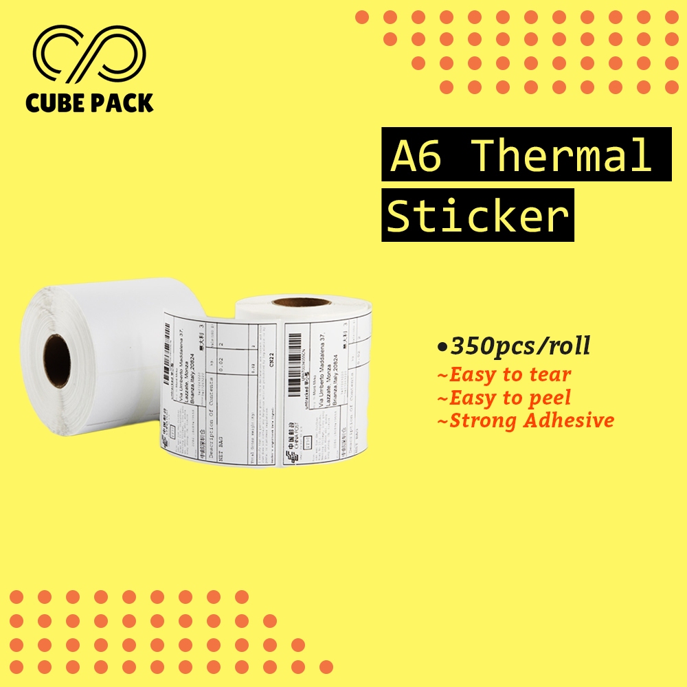 350 500 king Thermal Sticker A6 Paper Roll Fold Stack Airway Bill Sticker Thermal Label AWB Consignment Note 订单打印纸 TS01