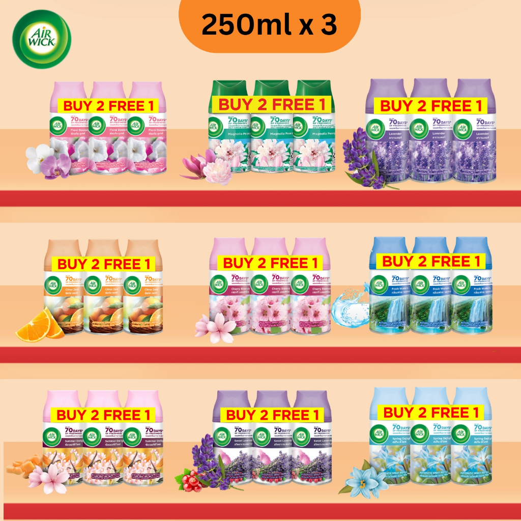 Air Wick Freshmatic Automatic Spray Refill 250ml x 3