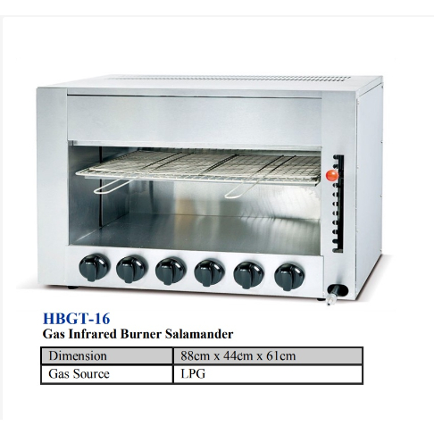 Homelux Commercial  Salamander Gas Infrared Oven Grill Broiler Food Burner Warmer Pizza Cheese Melt Bakery Cook