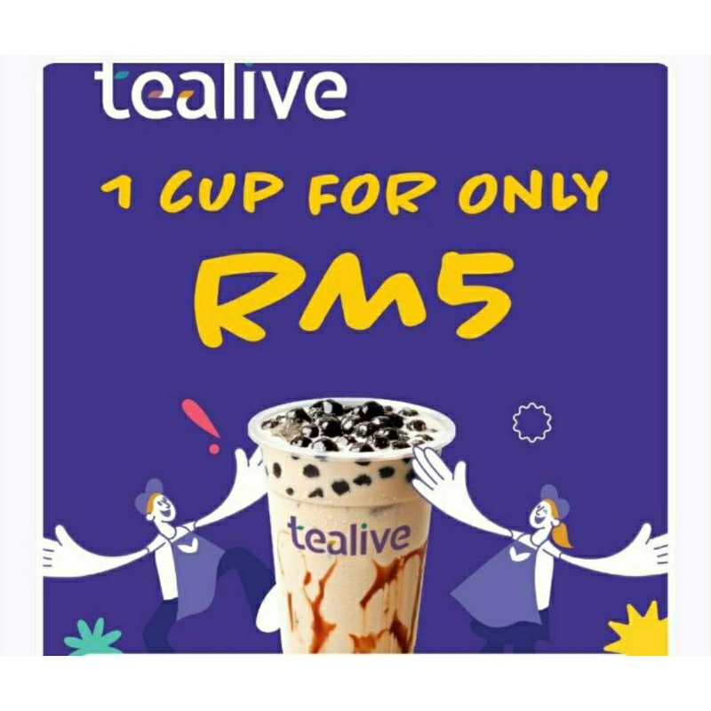TEALIVE 1 CUP RM 5 EVOUCHER