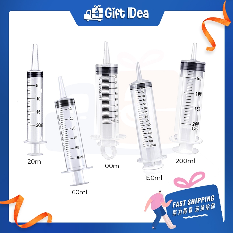 Big Syringes Besar Without Needle Pet Feeder Perfume Picagari 针筒注射器 20ml/60ml/100ml/150ml/200ml