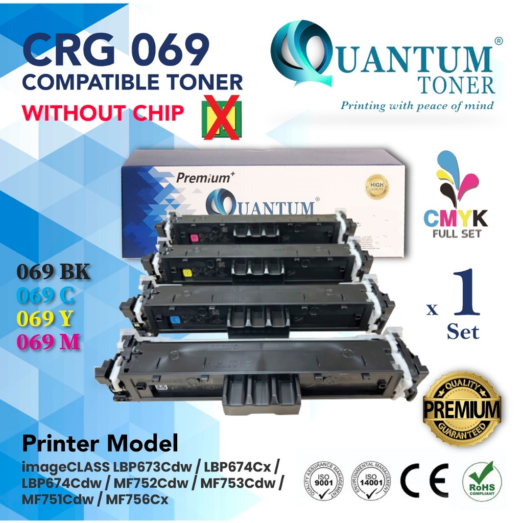 [NO CHIP] Compatible Laser Toner Cartridge 069 CRG 069 for Canon LBP673Cdw LBP674Cx MF752Cdw MF756Cx Printer Ink