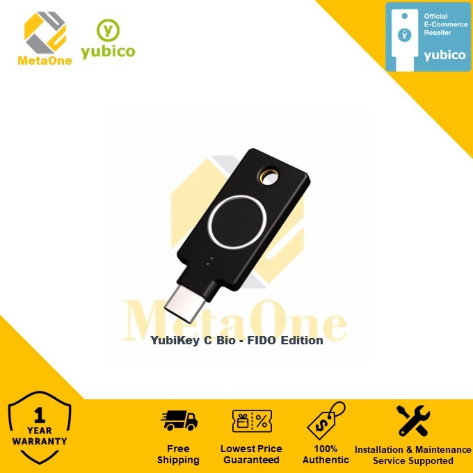 YubiKey C Bio - FIDO Edition (GTIN: 5060408464175) - Sole Authorized E-Commerce Partner in Malaysia