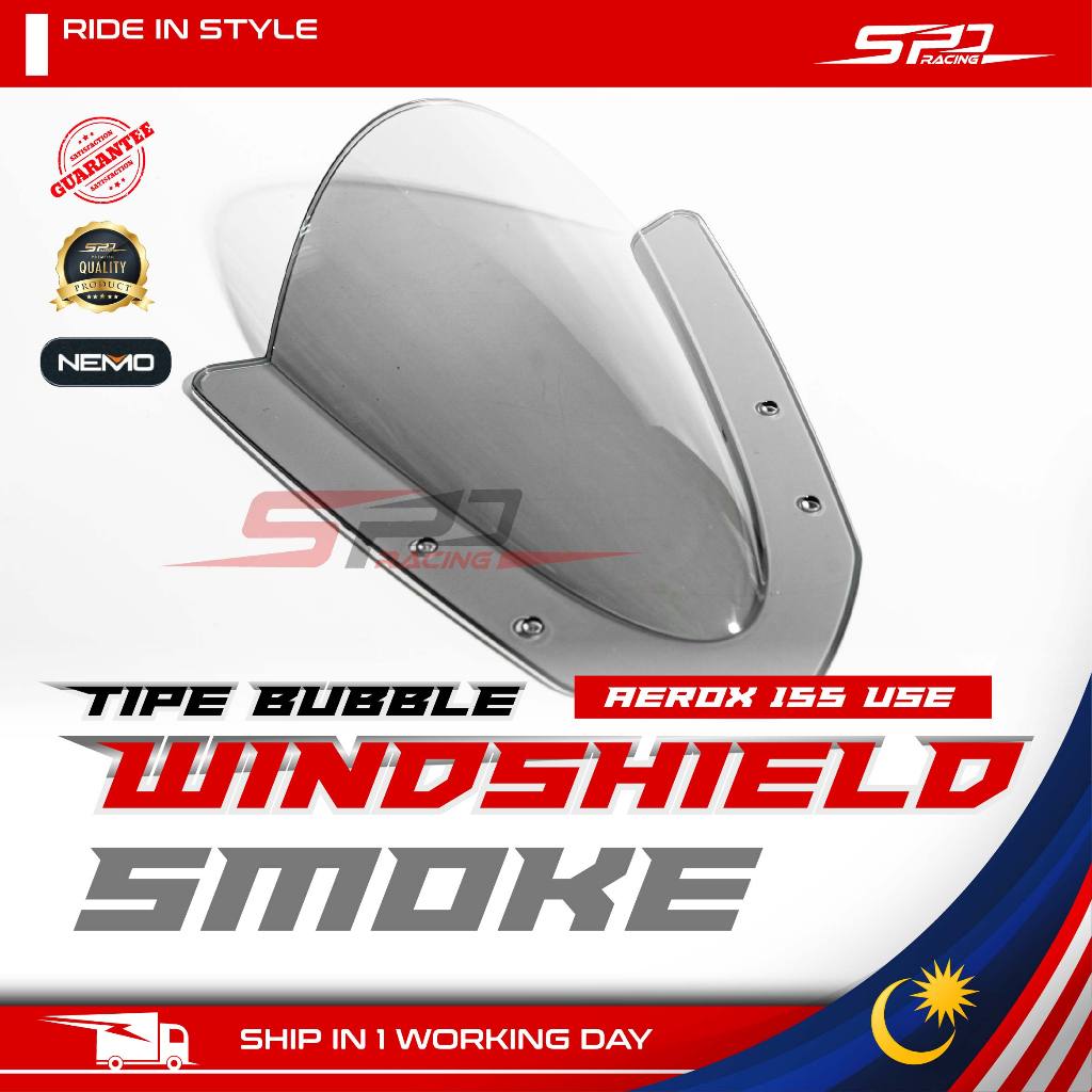 Visor / Windshield Tipe Bubble | 2 Pattern For NVX 155 / AEROX 155 USE