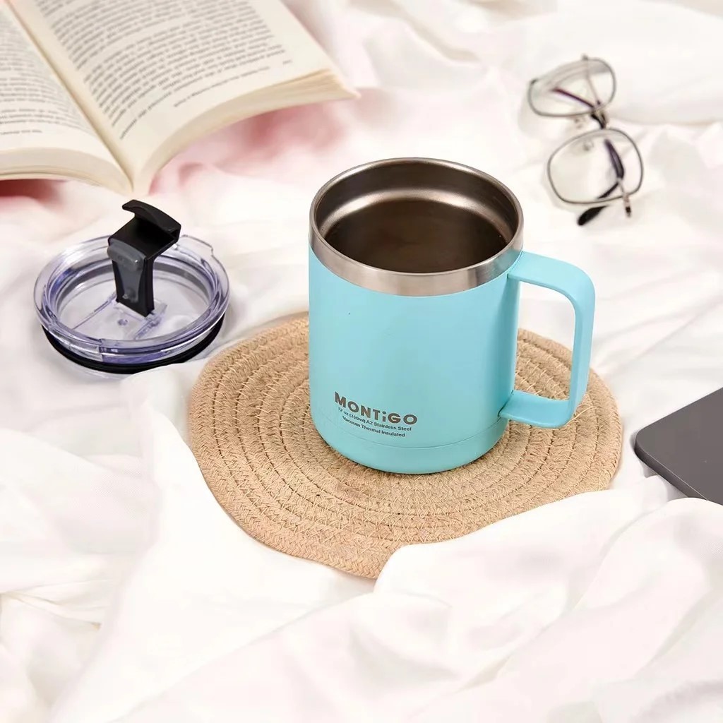Montigo Kings Cup Durable 290ml 10oz Stainless Steel Temperature Retention and Leak-Proof Water Cups Simple Ceramic Tea
