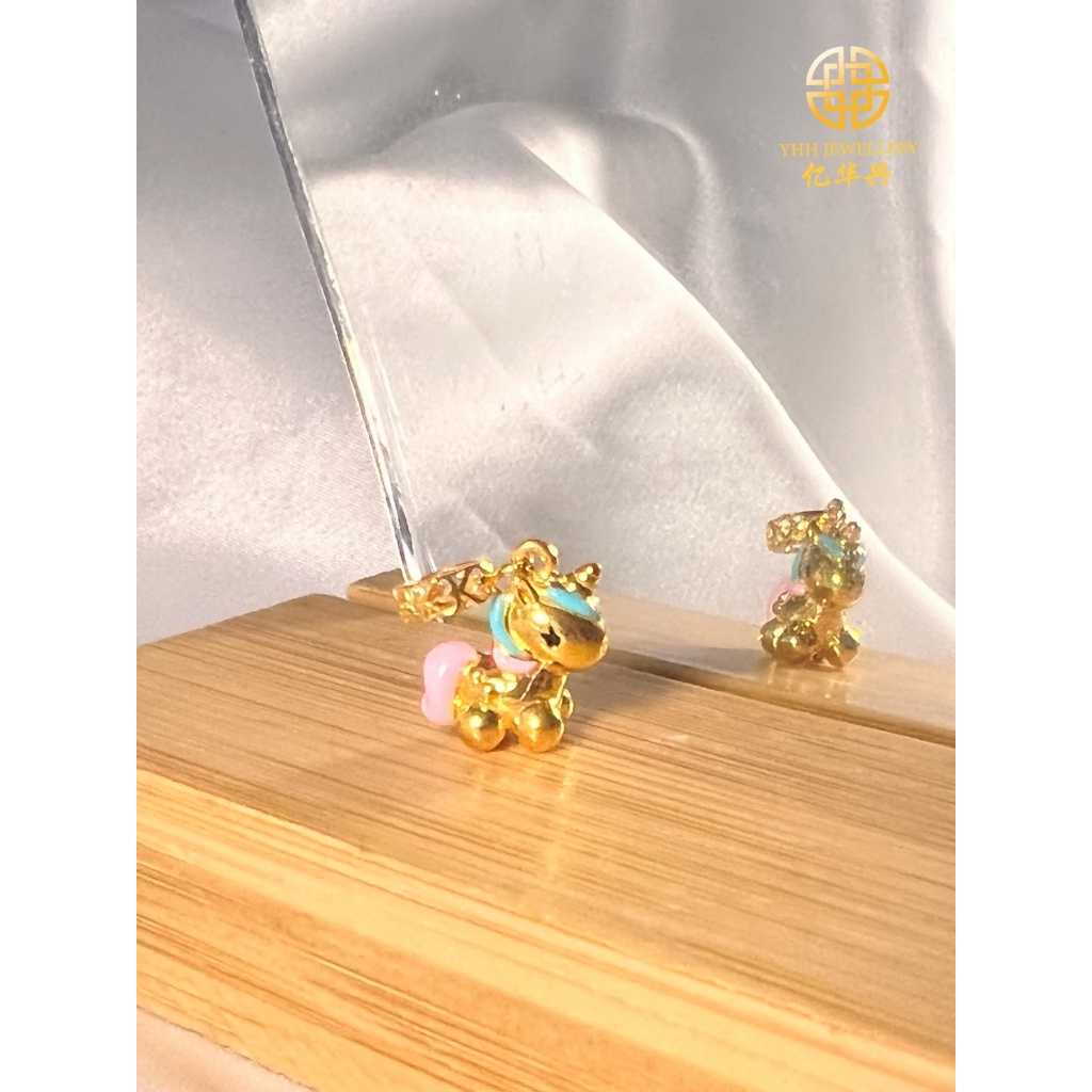 独角兽916黄金吊坠 YHH Pendant Unicorn Gold 916 YHH Loket Unicorn Emas 916 YHH