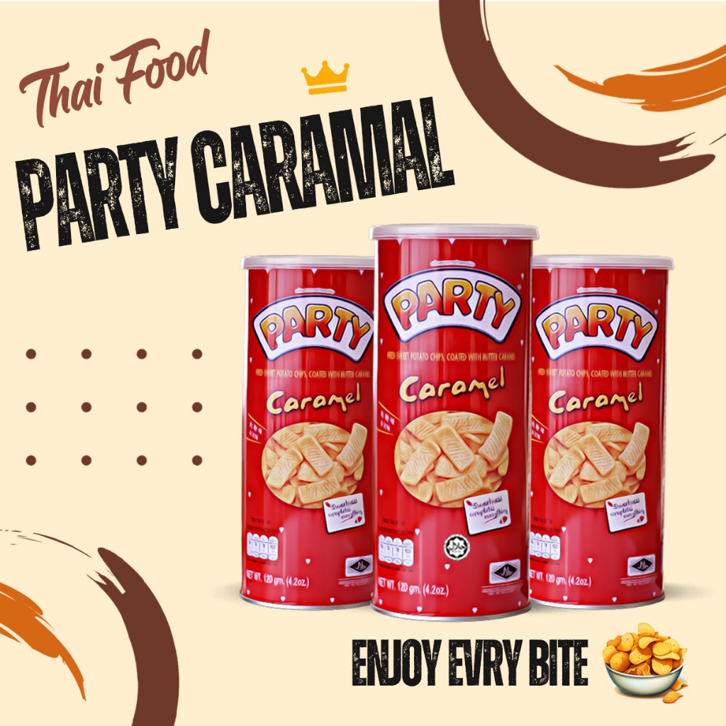 THAILAND PARTY Caramel Sweet Potato Snack 120g Thai snack