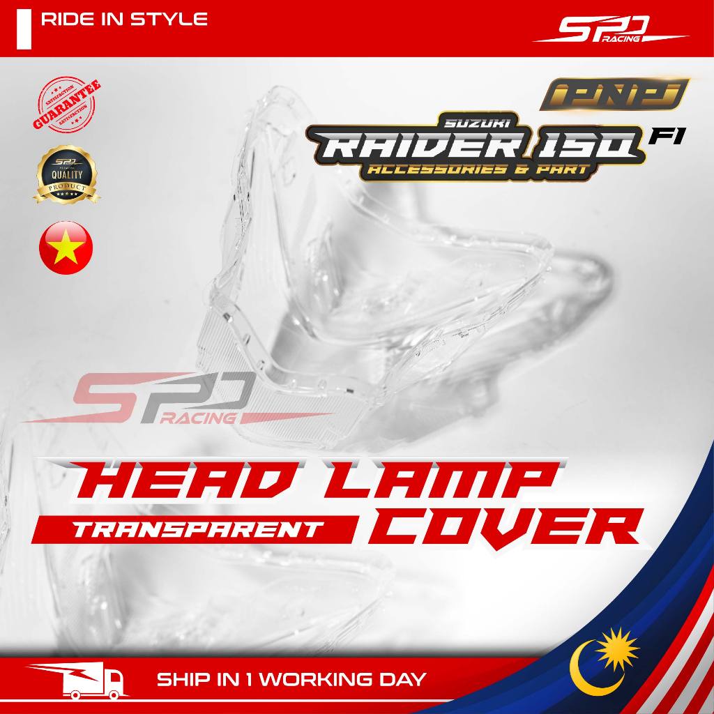 Head Lamp Cover PNP | Transparent For Raider 150 Fi