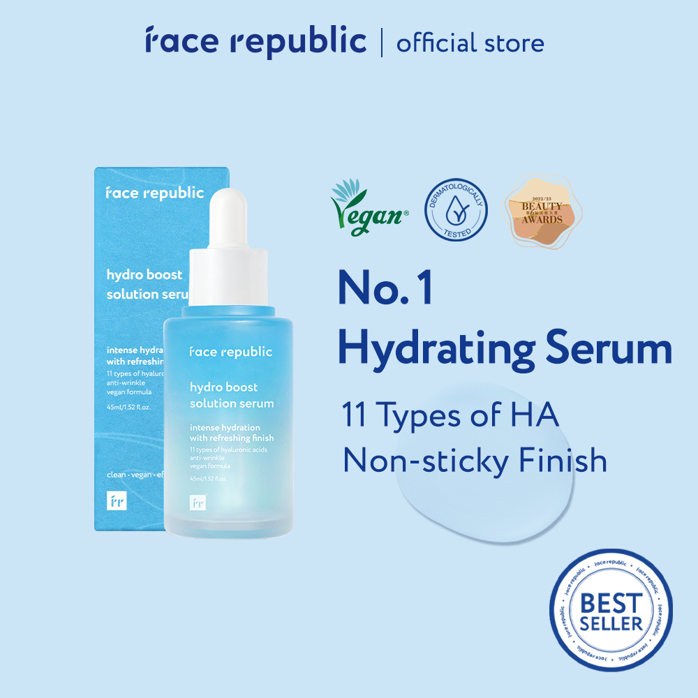 Face Republic Hydro Boost Solution Serum for All Skin Types, Dry (45ml)