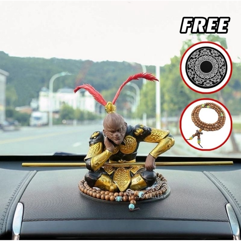 Black Myth Wukong Car Decoration Ceramic Statue 黑神话孙悟空 齐天大圣 斗战胜佛 陶瓷汽车装饰摆件