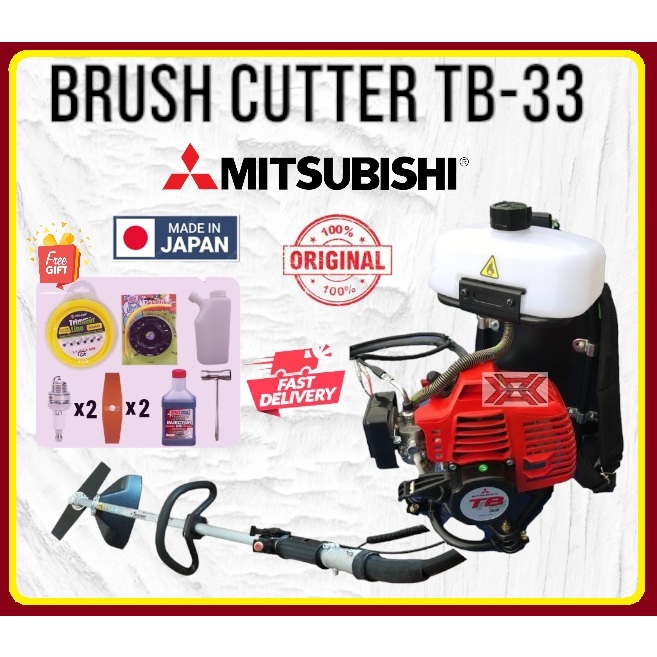 MITSUBISHI BRUSH CUTTER TB33 C/W STD ACCS / MESIN RUMPUT / GRASS CUTTER / MESIN POTONG RUMPUT