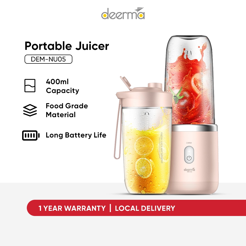 Deerma Mini Portable Electric Juicer NU05 NU06 NU80 NU90 NU01 Milkshake Wireless Automatic Juicer Cup