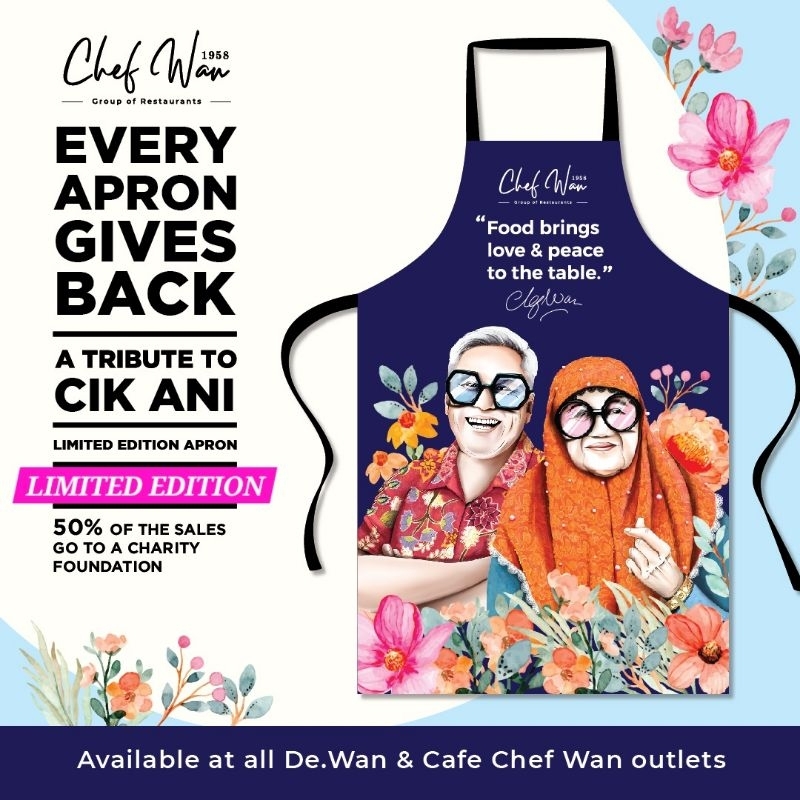 ❤️ CHEF WAN DE.WAN 1958 LIMITED EDITION APRON CHE ANI