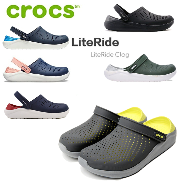 【Ready Stock】Original Crocs Crocs Men's and Women's Universal LiteRide Beach Hole Slip Resistant Sandals Couple Loafers