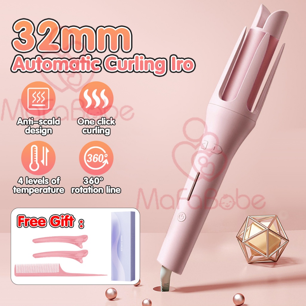 Mafababe Auto Rotating  Hair Curler Automatic Curling Iron Styling Tool Hair Iron Curling Wand Air Spin and Curl Curler