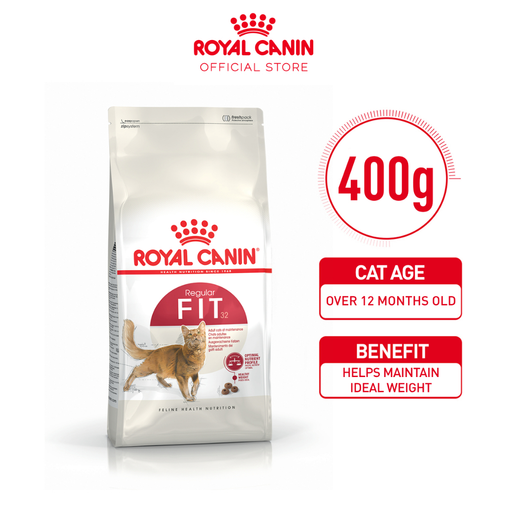 Royal Canin Fit 32 Adult (400g) Dry Cat Food Makanan Kucing - Feline Health Nutrition