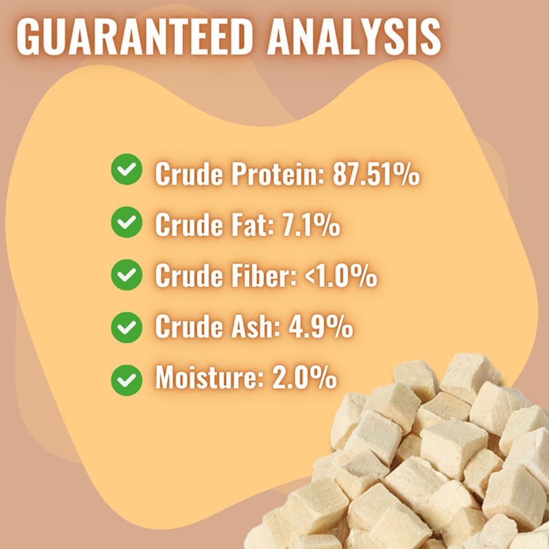 Pet Freeze-Dried Treats Bucket For Cats & Dogs (500g/50g/100g/300g)