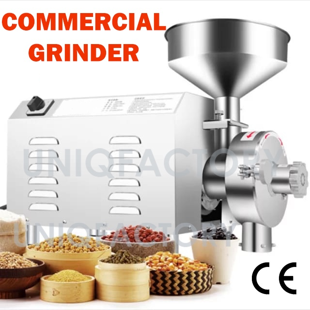 Commercial Super Fine Powder Grinder Pulverizer Spice Herb Coffee Grain Nut Mill Grinding Machine Mesin Serbuk Pengisar