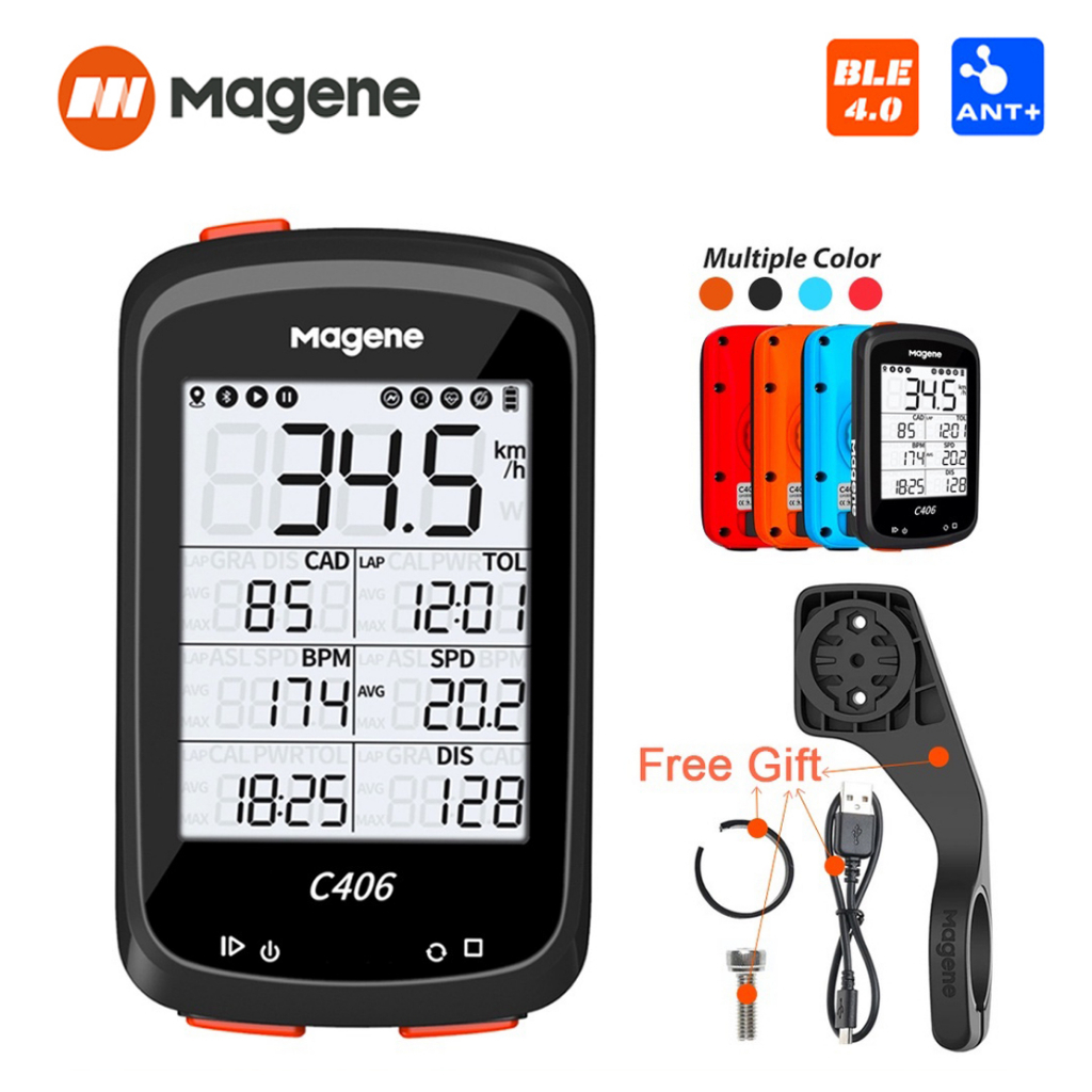 20% OFF 12 months WARRANTY Magene C406 Bike Computer Waterproof GPS Wireless Smart power meter STRAVA Cycling Data Map