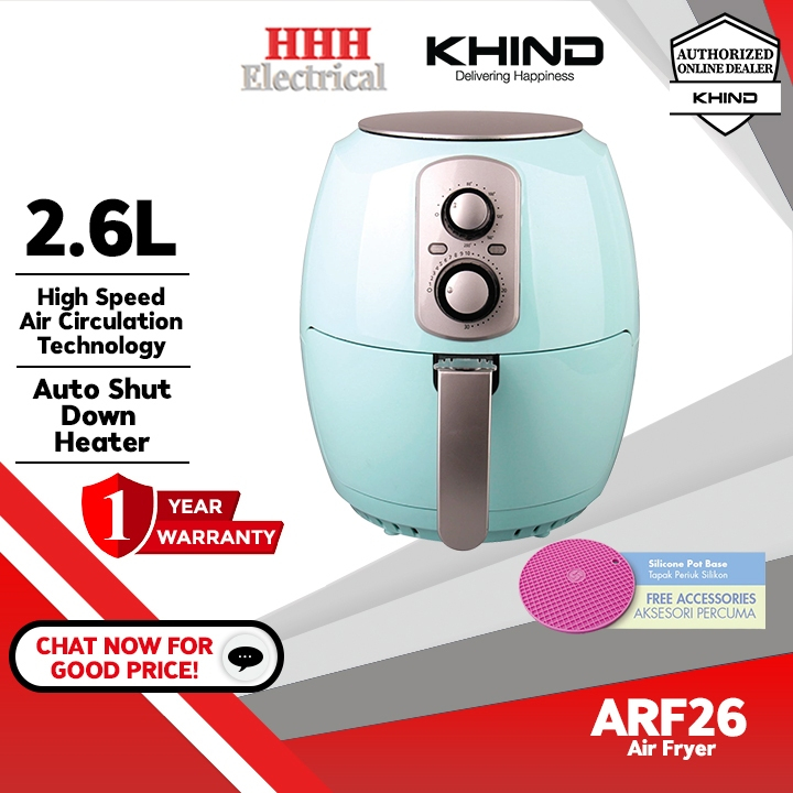 KHIND Air Fryer ARF26 AIRFRYER 2.6 L Mesin Goreng Tanpa Minyak /Air Fryer 3.5L CAF-S3501TX /Haier HA-AF30A 3L