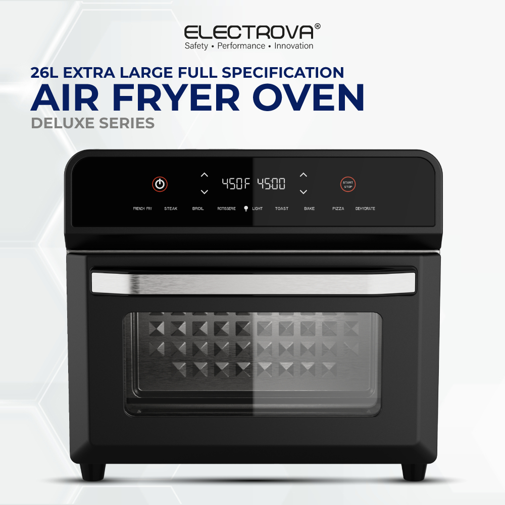 Electrova New Ecowell Series Exclusive 26L XXLarge Air Fryer Oven