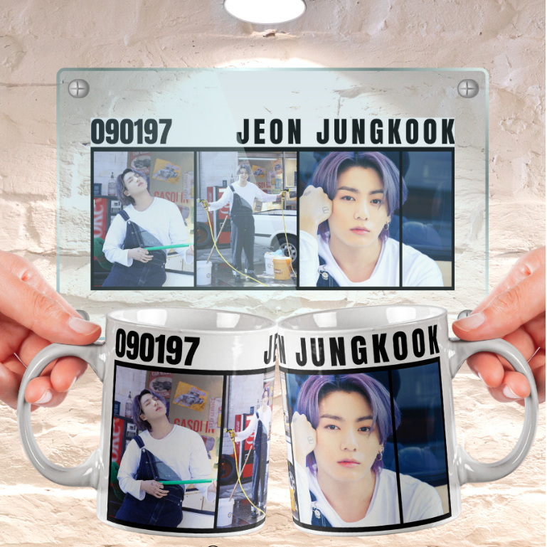 [MG23-0332] JUNGKOOK BTS INSPIRED CERAMIC WHITE MUG GIFT IDEA