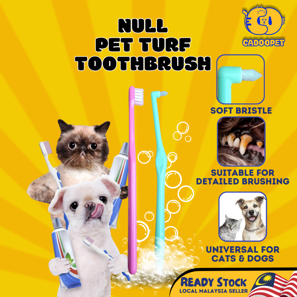 Null Pet Turf Tooth Brush Cat Tooth Brush Dog Tooth Brush Berus Gigi