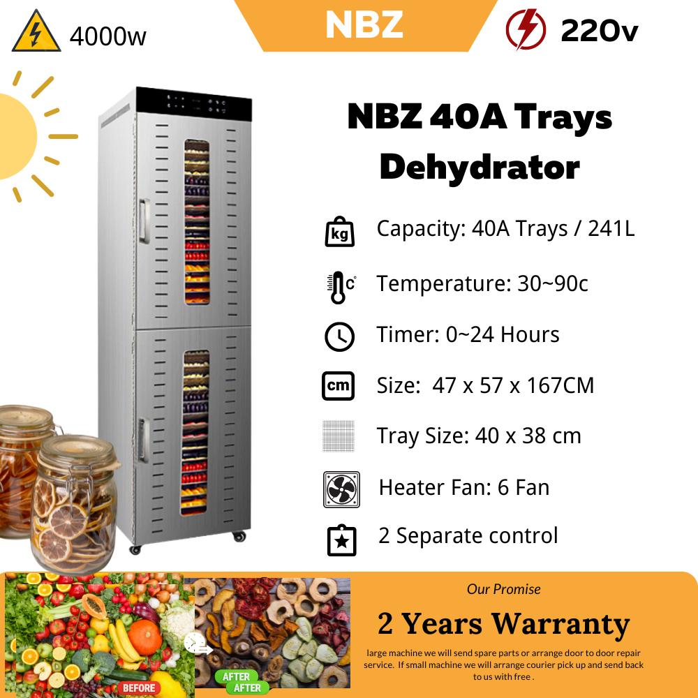 NBZ 40A Trays Food Dehydrator Machine food dryer 40-Tier dehydrator  Mesin pengering makanan 风干机