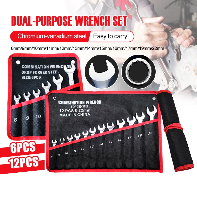 Professional Flexible Head Ratchet Wrench Combination Spanner Set Universal Wrench for Car Repair Tools 扳手组合