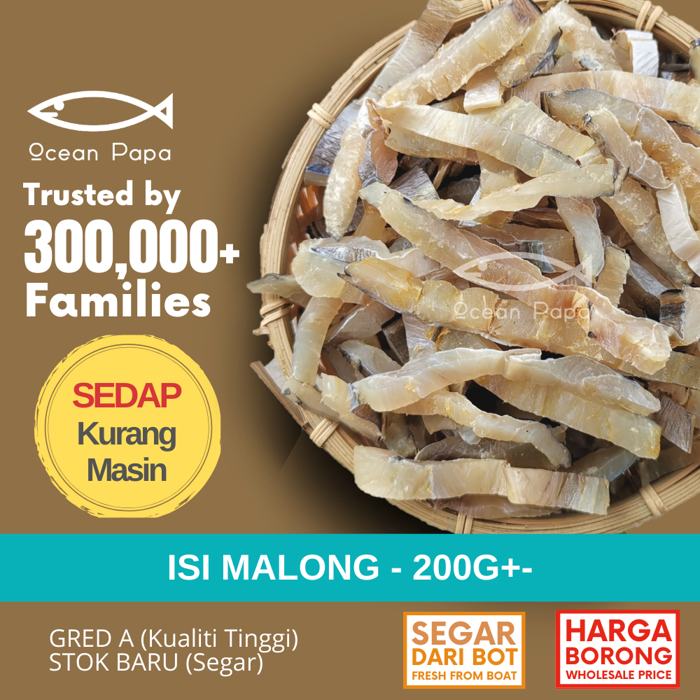 Ocean Papa Isi Ikan Masin Malong Gred A (200g) / Salted Fish