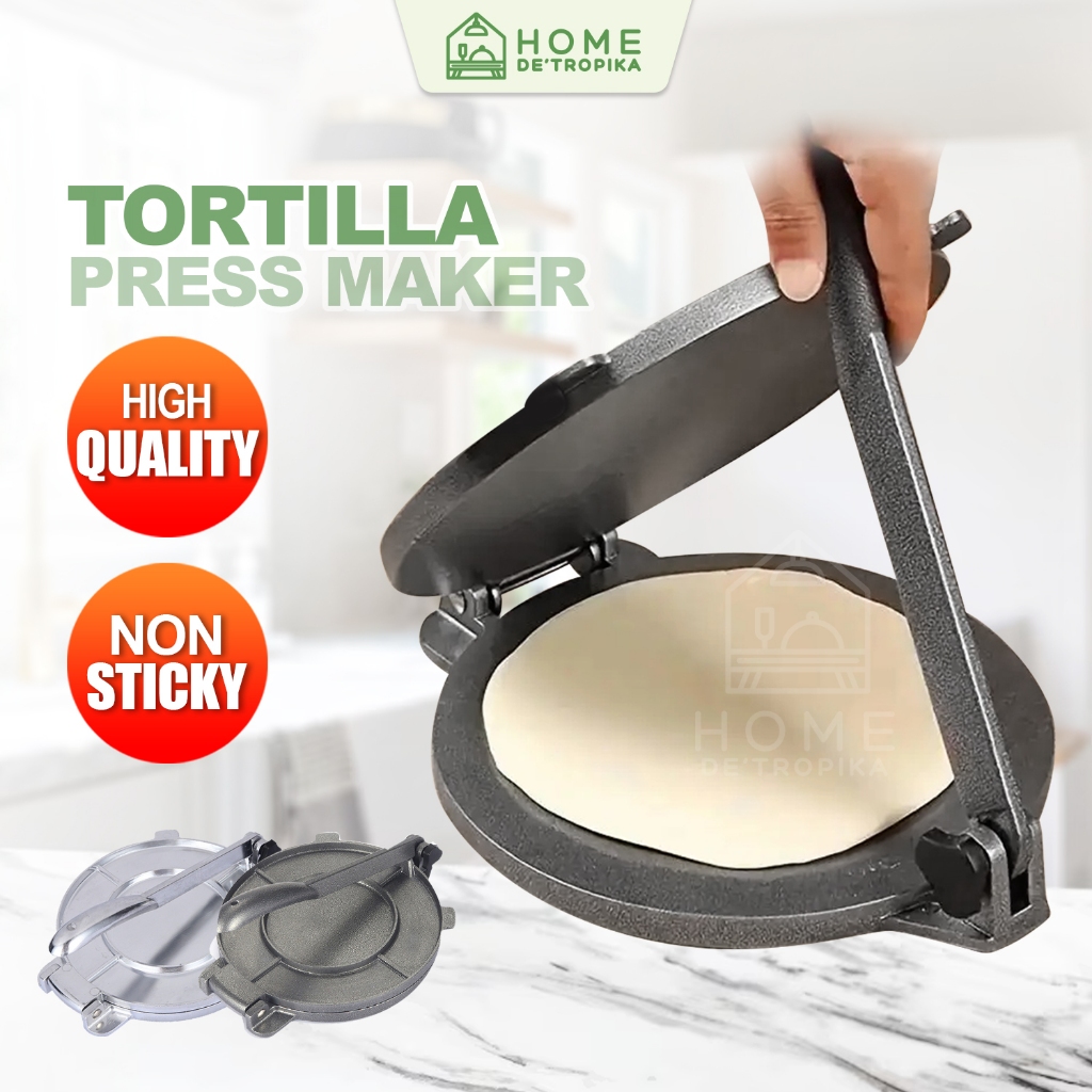 Tortilla Press Maker Crepe Dough Roti Capati Dumpling Chapati Cake Pie Pizza Maker Press Presser Baking Tool Bakeware
