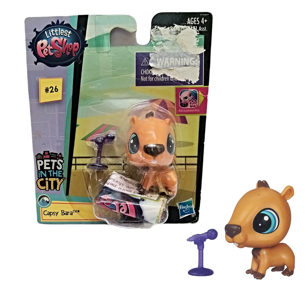 LITTLEST PET SHOP # 26 CAPSY BARA 5 CM DOLL PETS IN THE CITY LPS 2015 WAVE 8 NEW HASBRO