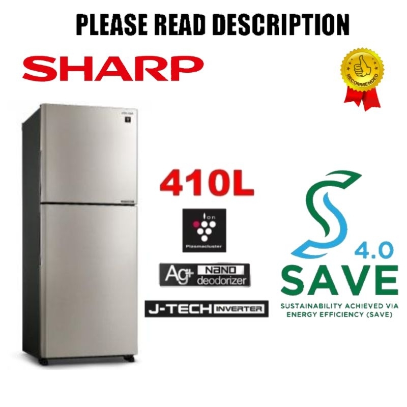 家具 sharp 410l Amazon.co.jp: シャープ 410L 4ドア冷蔵庫（ピュアホワイト）SHARP