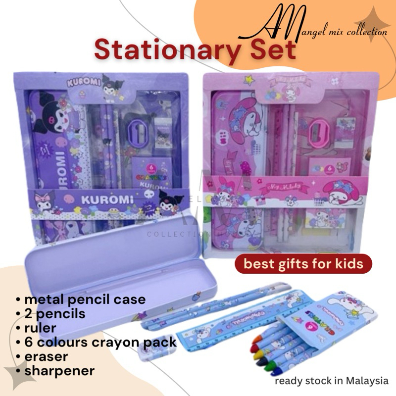 Ready Stock Children's Stationery Set Kids School Gifts Cartoon Stationary Birthday Favors Door Gift Ideas for Boy&Girl