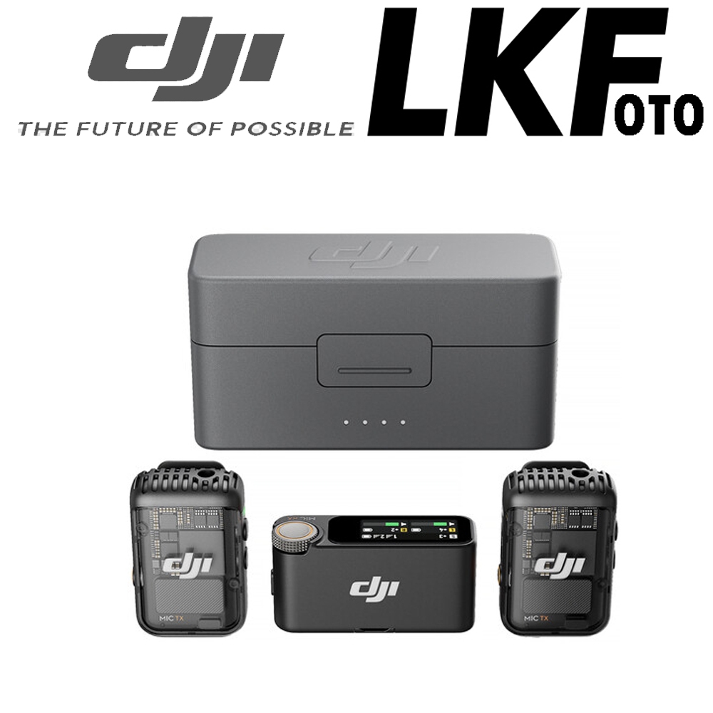 DJI Mic 2 2-Person Compact Digital Wireless Microphone System/Recorder for Camera & Smartphone (2.4 GHz)